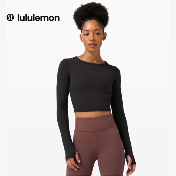lululemon athletica Tops - Lululemon Wunder Train Cropped L/S Top